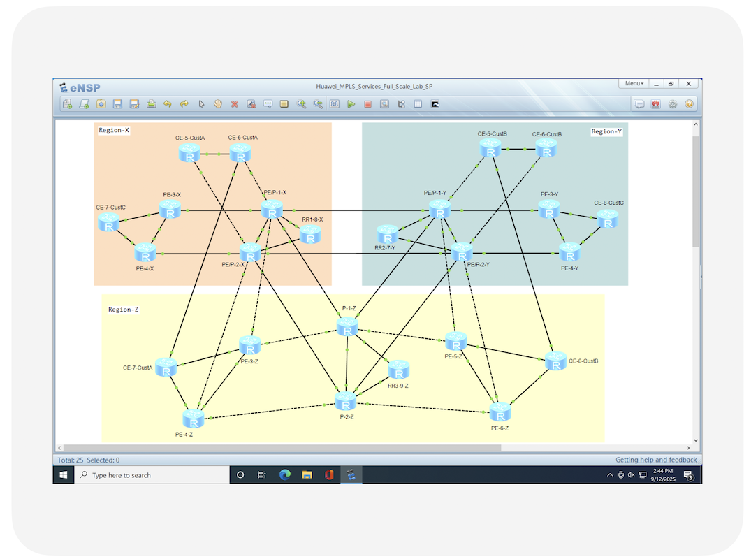 Huawei MPLS Full Scale Lab